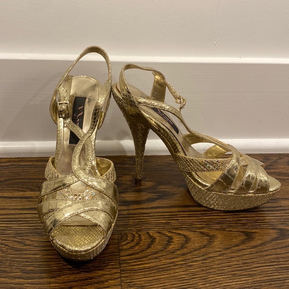 nina shoes rose gold